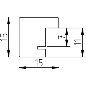 Cadre photo bois tilleul naturel 18x27 cm avec verre acrylique museum