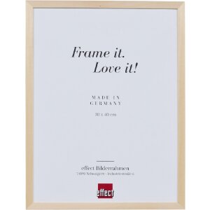 Cadre photo bois profil 2490 naturel 40x60 cm verre anti-reflet