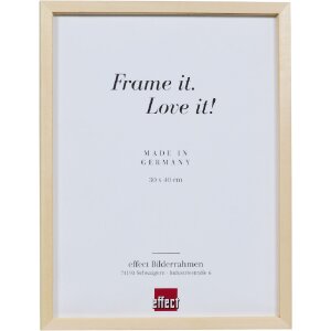 Cadre photo bois frêne 50x60 cm avec verre normal...