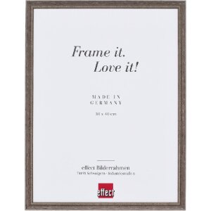 Cadre photo en bois shabby chic 20x20 cm avec verre...