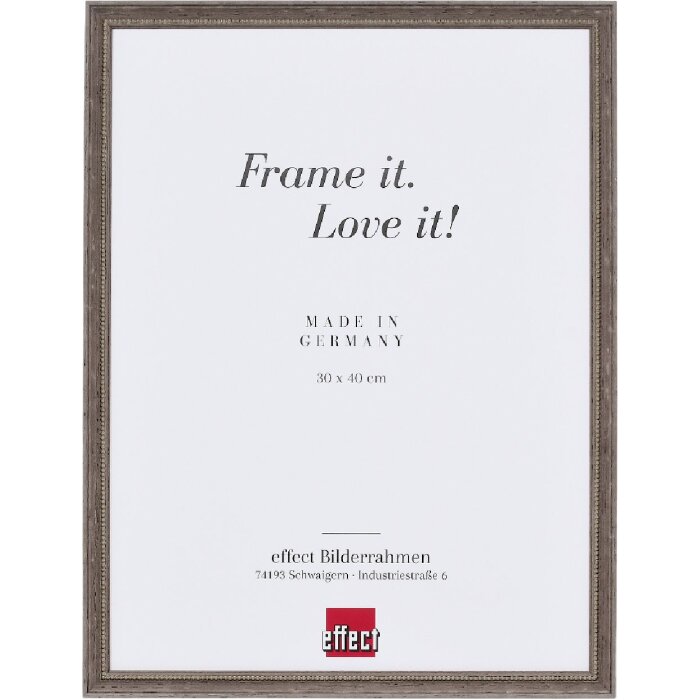 Cadre photo bois profil 2440 marron 14,8x21 cm verre clair