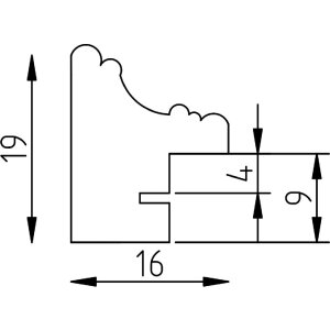 Cadre photo bois blanc 28x35 cm avec verre clair