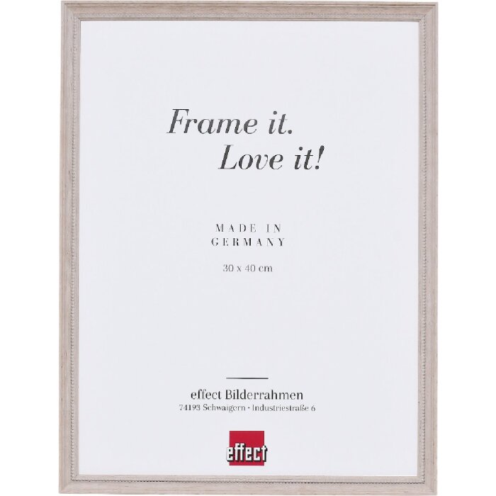 Cadre photo bois profil 2440 brun clair 13x18 cm verre clair