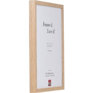 Cadre photo chêne massif 35x50 cm verre musée UV 70%