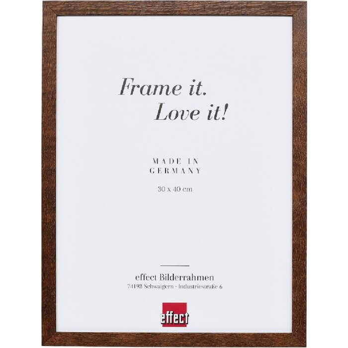 Cadre miroir en bois d’érable noyer 21x29,7 cm