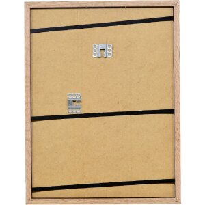 Cadre photo bois noyer 45x60 cm avec verre clair et support d’écart