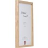 Cadre photo en bois chêne brut 13x18 cm avec séparateur et verre clair