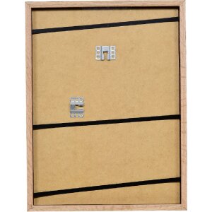 Cadre photo bois noyer 30x30 cm avec verre anti-reflets