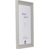 Cadre photo bois profil 2420 gris clair 42x59,4 cm verre décoratif