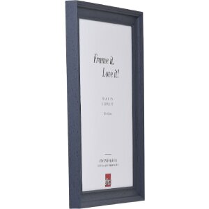 Cadre photo en bois Effect Profil 2420 gris 10x15 cm avec verre transparent