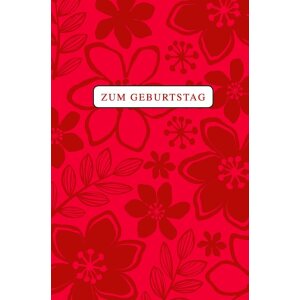 Carte danniversaire fleurs allover