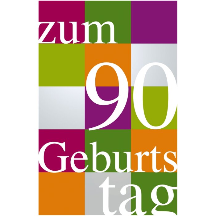 Carte danniversaire pour le 90e anniversaire