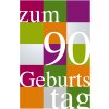 Carte danniversaire pour le 90e anniversaire