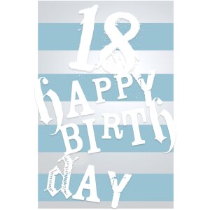 Carte danniversaire pour le 18e anniversaire
