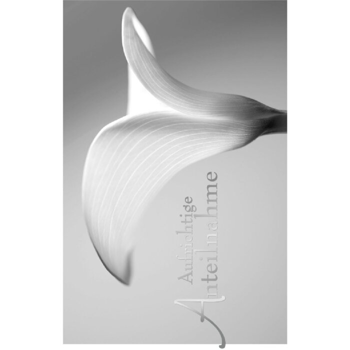 Artebene carte gaufrage-deuil-calla-participation