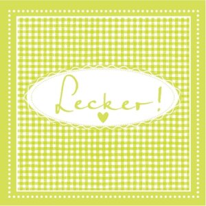 Serviettes en papier Lecker-lime