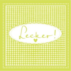 Serviettes en papier Lecker-lime