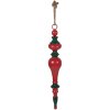 Clayre & Eef – Pendentif de Noël Métal Ø 9x57 cm Rouge Vert
