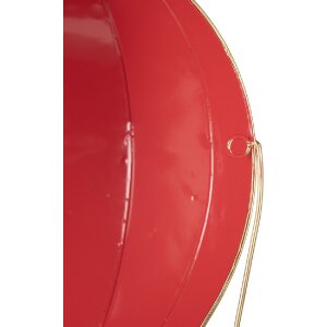 Ballon à air chaud Clayre & Eef rouge-blanc 26x14x62 cm