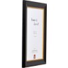 Cadre photo bois profil 95 noir 60x80 cm verre muséal