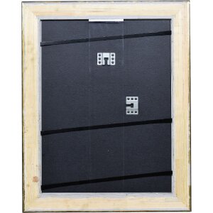 Cadre photo bois Profil 95 noir 40x50 cm verre musée