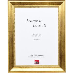 Cadre photo bois profil 95 doré 25x35 cm vitre...