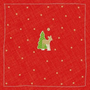 ARTEBENE Serviettes en papier Bambi-petit-rouge