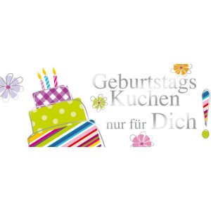 Artebene carte gaufrage-gâteau danniversaire-21x8 cm