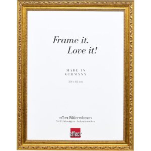 Cadre photo en bois baroque antikgold 10x10 cm verre...