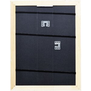 Cadre photo bois profil 37 blanc 7x10 cm verre artistique