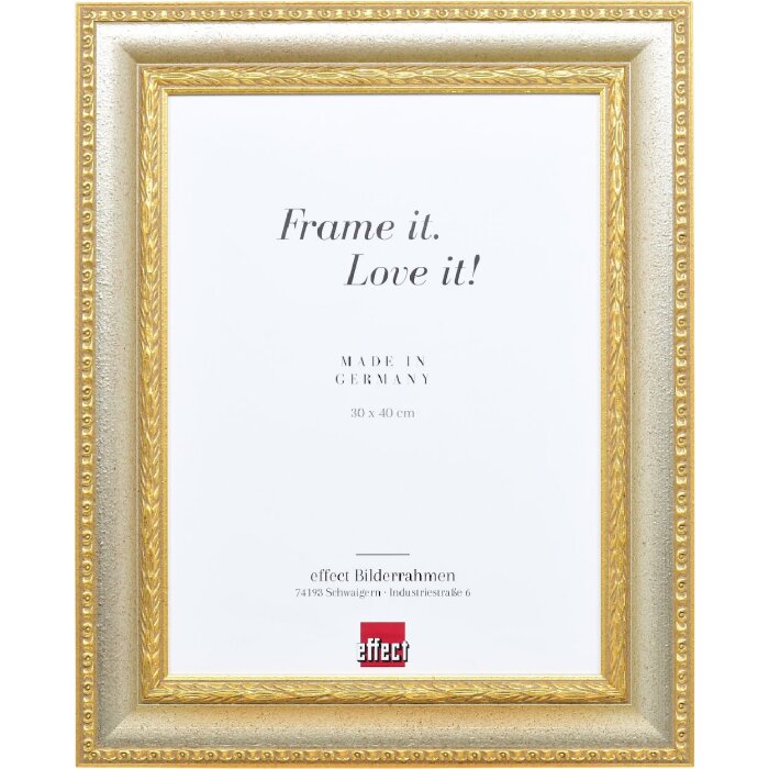 Cadre photo bois profil 31 vitre musée 7x10 cm argent