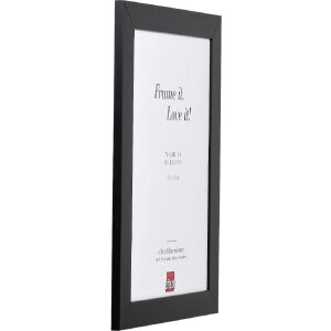 Cadre photo bois profil 30 noir 61x91,5 cm verre antireflet