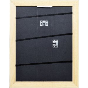 Cadre photo bois profil 30 noir 61x91,5 cm verre antireflet