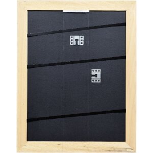 Cadre photo en bois Effect Holzrahmen Profil 30 blanc 14,8x21 cm avec verre antireflet