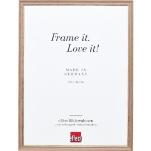 Cadre photo bois profil 25 nußbraun 25x50 cm verre...