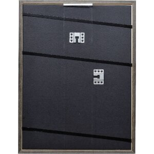 Cadre photo en bois effet profil 25 vert 25x50 cm verre musée