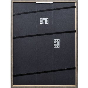 Cadre photo bois shabby chic gris 25x50 cm avec verre acrylique