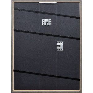 Cadre photo bois Profil 25 jaune 25x50 cm acrylique