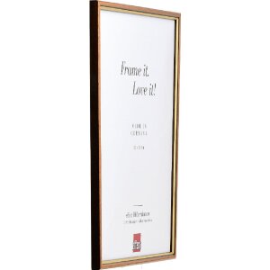 Cadre photo bois profil 23 miel 25x50 cm acrylglas