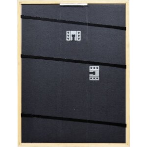 Cadre photo en bois Effect Holzrahmen Profil 22 noix 25x50 cm avec verre de musée