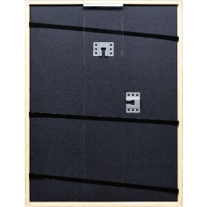 Cadre photo bois profil 20 noyer 25x50 cm verre artificiel