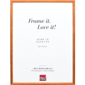 Cadre photo bois noyer profil 20 40x60 cm verre antireflexe