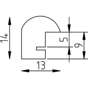 Cadre photo en bois naturel profil 20, 40x60 cm, verre antireflet