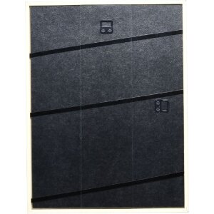 Cadre photo bois profil 20 noir 40x60 cm verre antireflecteur