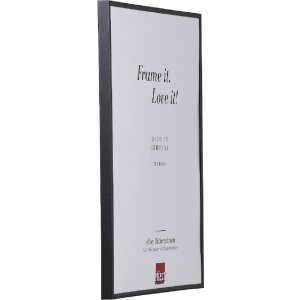 Cadre photo en plastique Art 10x10 cm gris avec verre de musée