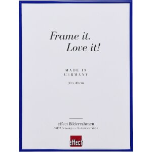 Cadre photo en plastique bleu effet Art 10x10 cm avec...