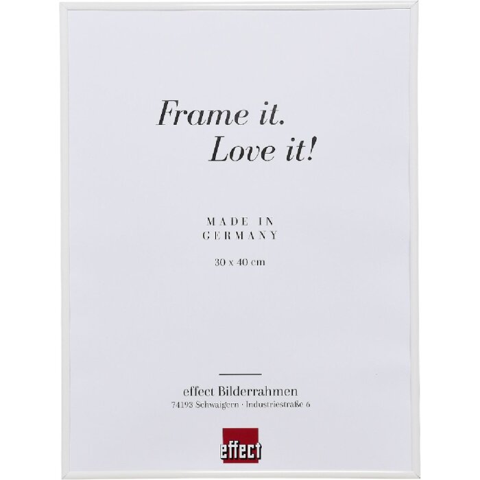 Cadre photo en plastique Art 49,3x68,5 cm blanc, pour puzzle avec verre artificiel