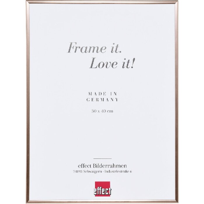 Cadre photo en plastique effet Art 60x60 cm avec verre rose