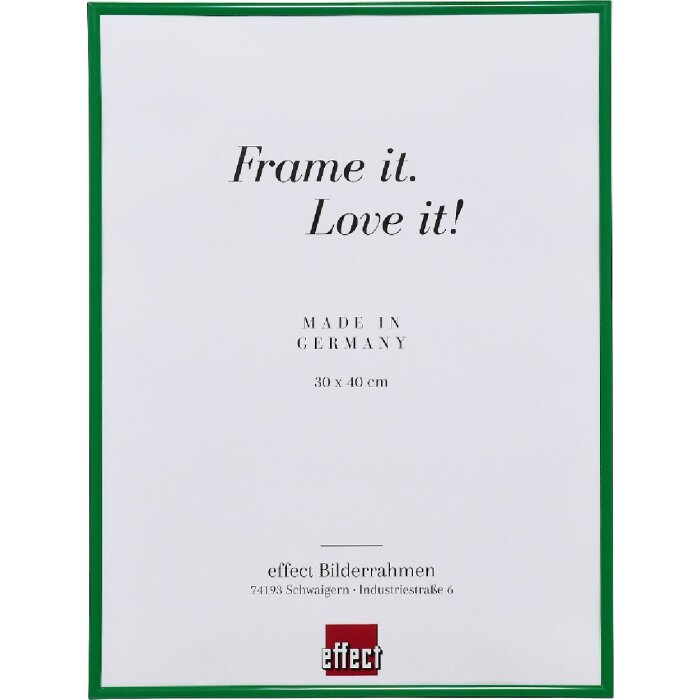 Cadre photo effet Art 37x98 cm vert avec verre artificiel anti-UV