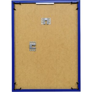 Cadre photo en plastique 20x25 cm bleu avec verre de sécurité